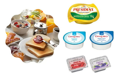 60 Blister Sache Mel Manteiga Geleia Requeijão Cream Cheese