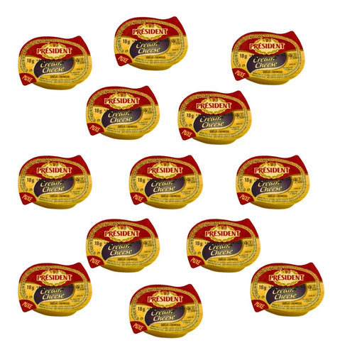 Cream Cheese President Blister Sache 18g Kit 30 Unidades