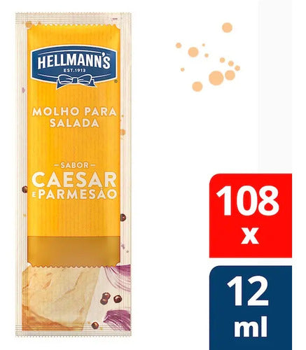 Molho Caesar Sache Hellmanns 12ml Caixa 108 Unidades