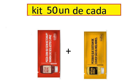 Kit Ketchup+ Mostarda Cepera Sache 7g Cx 50 Un  De Cada