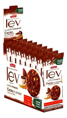 Cookies Lev Cacau Cereais Fibras Marilan 8 Pacotes 40g