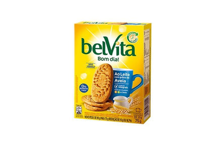 Biscoito Belvita Ao Leite Com Aveia Com 15 Caixinhas De 75g