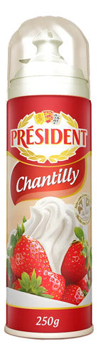 Creme Chantilly Spray Président Baunilha Frasco 250g