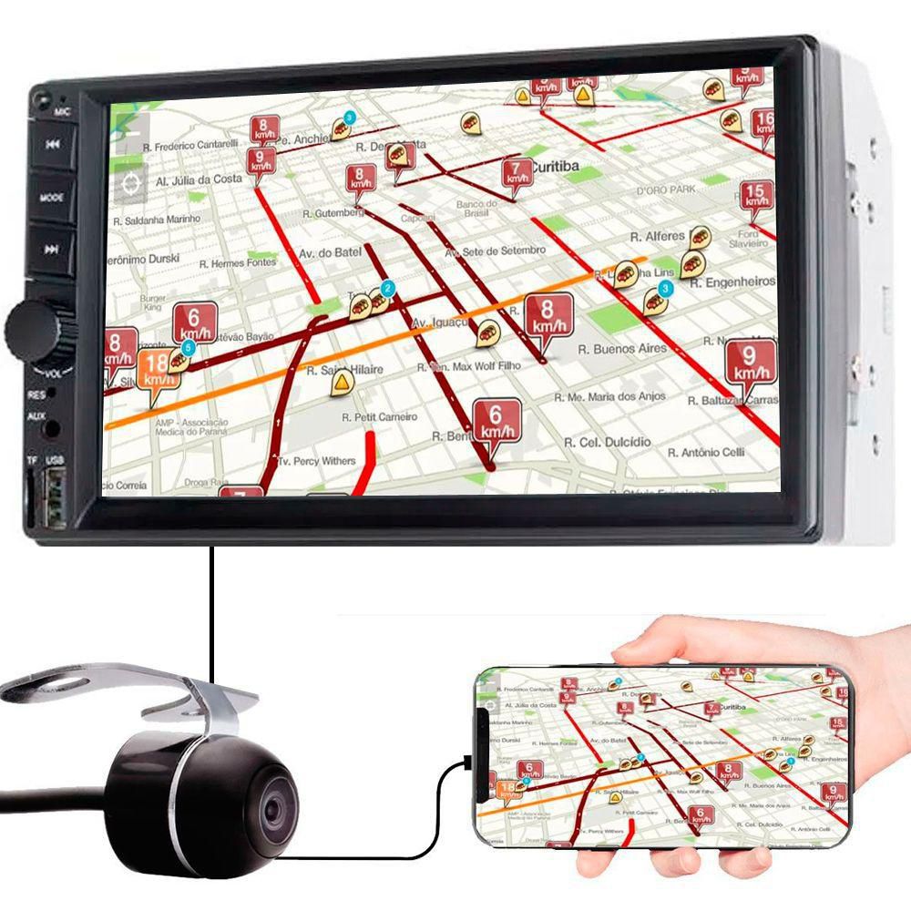 Multimídia Evolve com Espelhamento iOS Android 7”, Capacitiva Multi - GP348