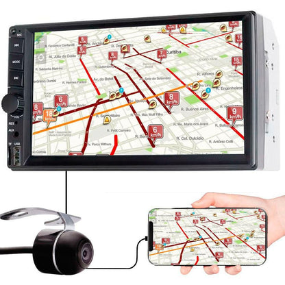 Multimídia Evolve com Espelhamento iOS Android 7”, Capacitiva Multi - GP348