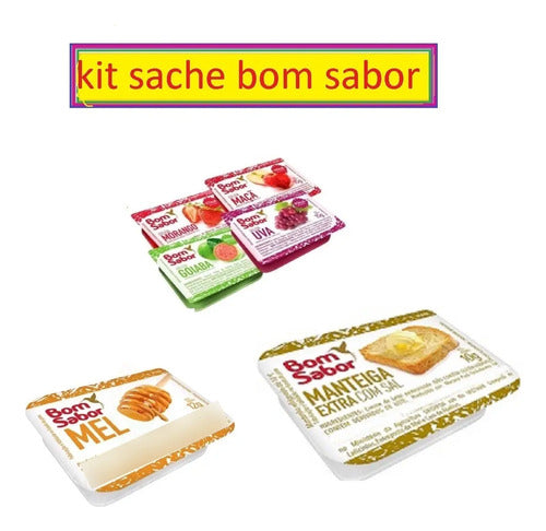 Kit Sache Mini Pote Geleia Manteiga Mel 45un Blister D  Cada