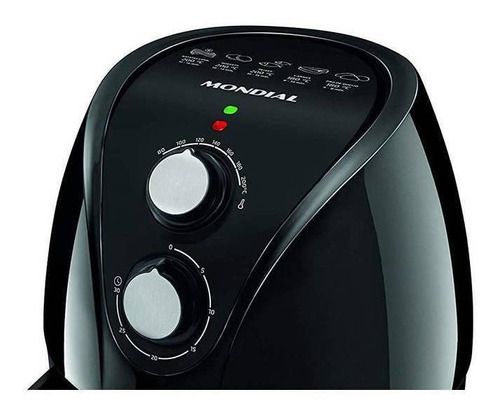 Fritadeira Sem Óleo Pratic 2.4l 110V, Mondial Af-15, Preto Mondial Preto 110v