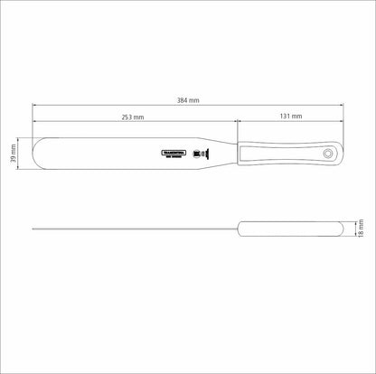 Espátula Confeiteiro Inox Tramontina Profissional Branco