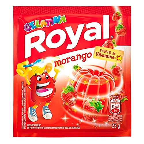 Royal Gelatina De Morango 25G