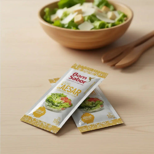 Molho Sachê Bom Sabor 10g Caesar Caixa 50un Salada