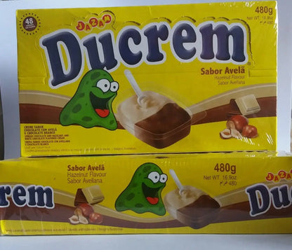 Creme  Chocolate C/ Avelã Jazam Ducrem Blister  480g C/48un