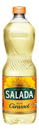 Óleo De Girassol Salada Garrafa Sem Glúten 900 Ml