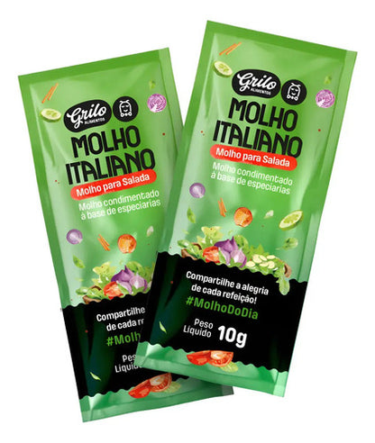 Molho Italiano Em Sache 10gr Grilo Para Salada  Cx - 50 Un