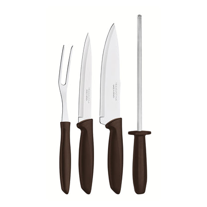 Kit Churrasco Inox 4pc Plenus Mar Tramontina Marron