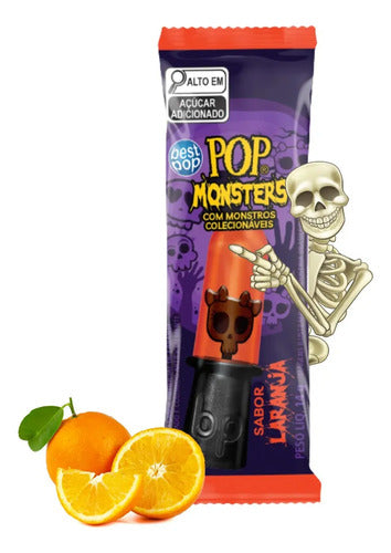 Pirulito Pop Monsters Sortidos 14g 24un