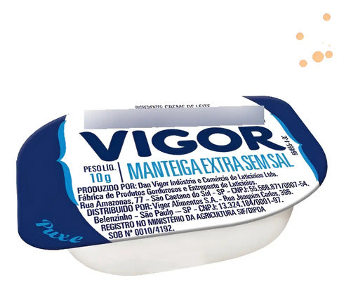 Manteiga Extra Sem Sal Vigor Blister Sache 10g Caixa 192 Un