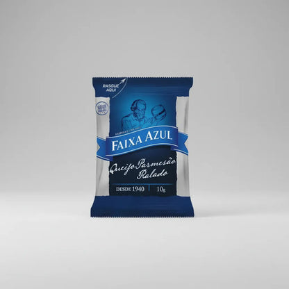 Faixa Azul Queijo Parmesão Ralado Sache 100 Unidades De 10g