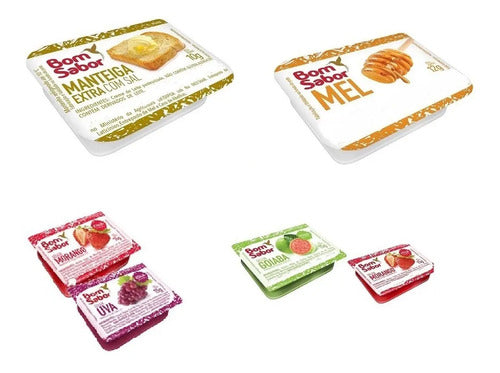 Kit Sache  15 Un Mel + 20 Un Manteiga + 30 Geleia Blister