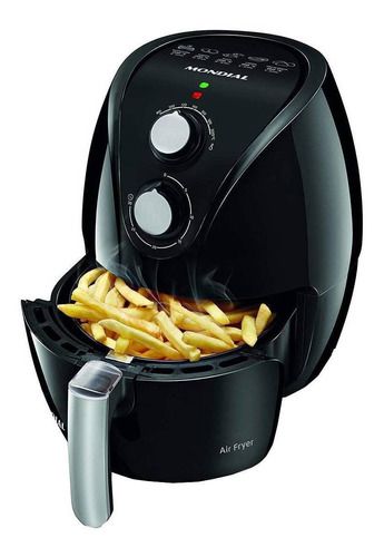 Fritadeira Sem Óleo Pratic 2.4l 110V, Mondial Af-15, Preto Mondial Preto 110v