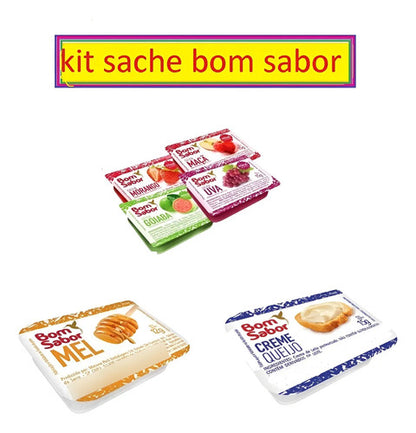 Kit Mini Geleia +mel+cream Cheese Blister Sache 25 Un Cada