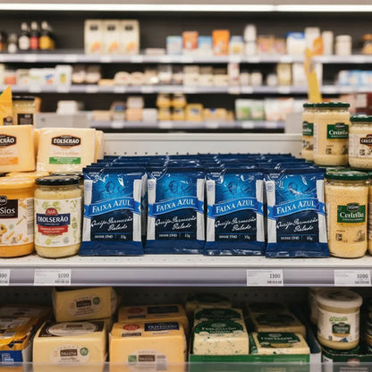 Faixa Azul Queijo Parmesão Ralado Sache 100 Unidades De 10g