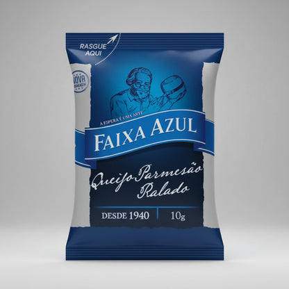 Queijo Ralado Sache Faixa Azul 25 Unidades De 10g
