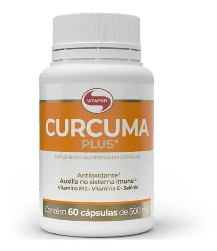 Curcuma Vitafor Jiang Huang 60 Capsulas 500mg Cúrcuma