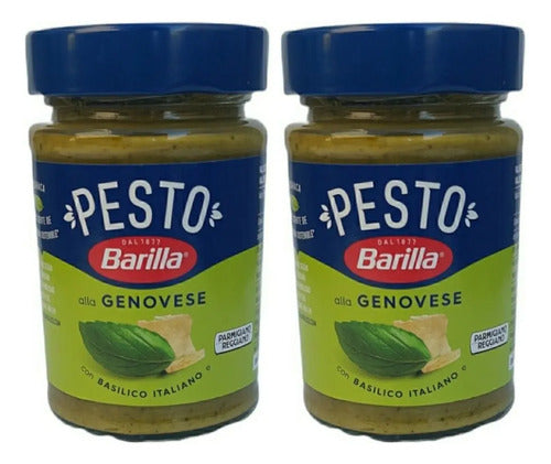 Molho Pesto Barilla Manjerição Alla Genovese - Kit Com 02 - Vidro