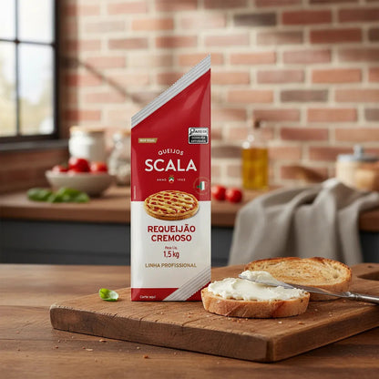 Queijo Requeijão Scala Profissional Bisnaga 1.5 Kg