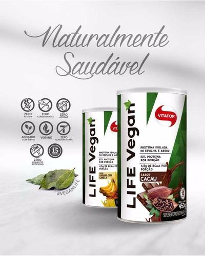 Life Vegan Cacau, Vitafor, 450G