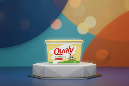 Margarina Qualy Com Sal 1kg Kit 3 Potes