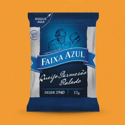 Faixa Azul Queijo Parmesão Ralado Sache 100 Unidades De 10g