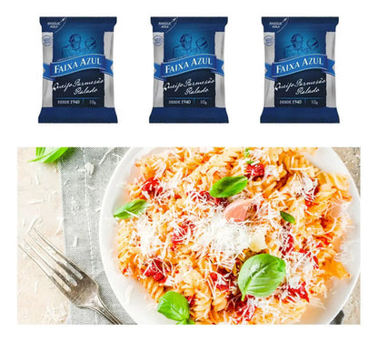 Queijo Ralado Parmesão Faixa Azul 50 Sachês 10g