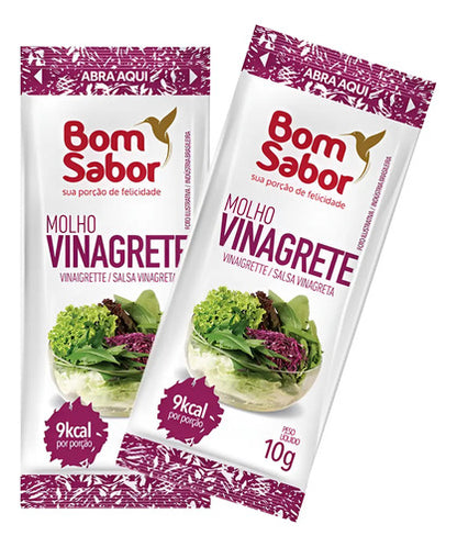 Molho Sachê Bom Sabor 10g Vinagrete Caixa 50un Salada
