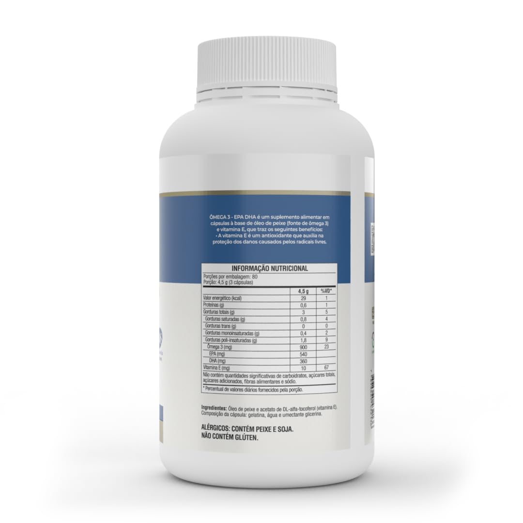 Ômega 3 EPA DHA (240 caps), Único, VitaFor