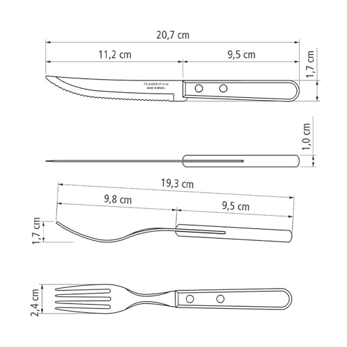 Kit para Churrasco 15 Peças Tramontina Natural