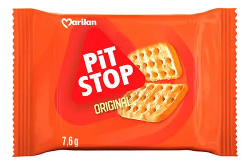 Biscoito Marilan  Mini Sache Pit Stop 7,6g  Cx- 50 Unidades