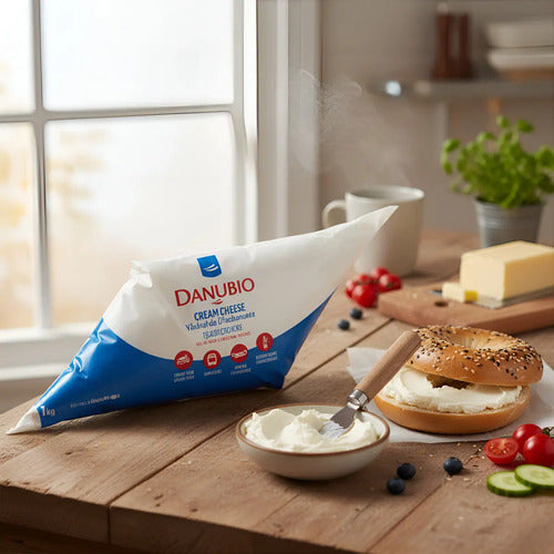 Cream Cheese Danubio Tradicional Creme Queijo Bisnaga  1 Kg