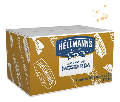 Mostarda Hellmanns Sache 7g Caixa 168 Unidades