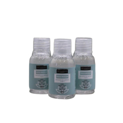 Kit 10 Unidades de Água Micelar Solução Limpeza 5 em 1 Demaquilante Realgems, 30ml