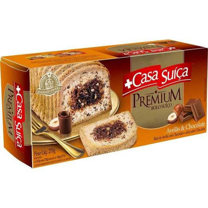 Bolo Premium Avelã com Chocolate Casa Suíça