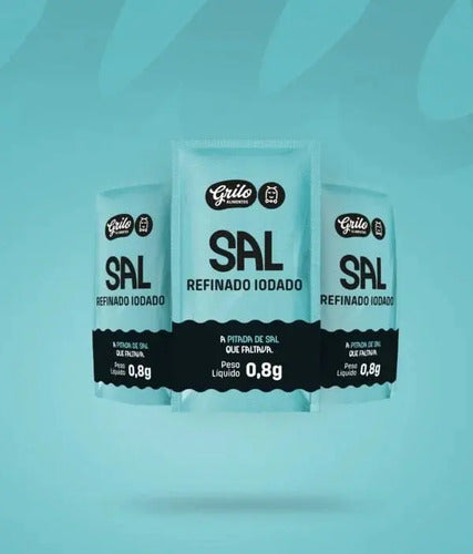 Sal Sachê Refinado Grilo Doce Caixa C/2000 Unidades