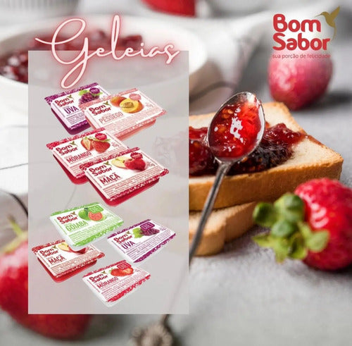 Kit Sache Geléia +manteiga+cream Cheese 15 Un Cada Mini Pote