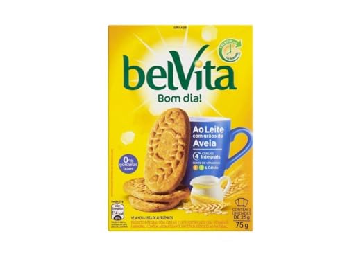 Biscoito Belvita Ao Leite Com Aveia Com 15 Caixinhas De 75g