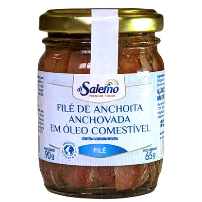 File de Anchova Argentino Di Salerno vidro 90g
