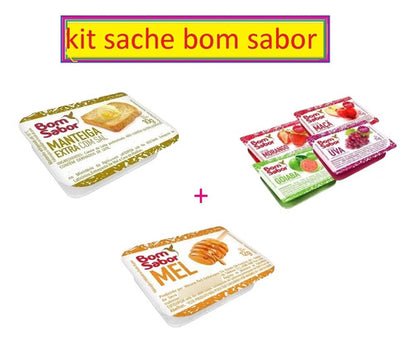 Kit Geleia+manteiga+mel+cream Cheese Sache Cx - 10 Un Cada
