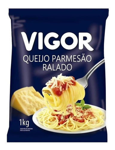 Queijo Ralado Parmesão Vigor 1kg Kit 03 Unidades