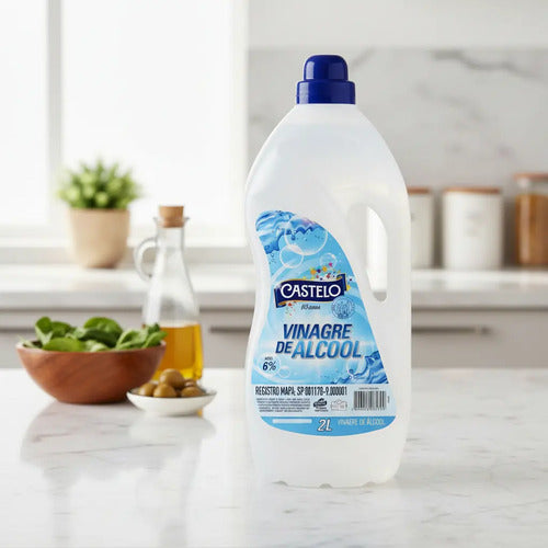 Vinagre De Álcool Concentrado 6% Castelo 2l