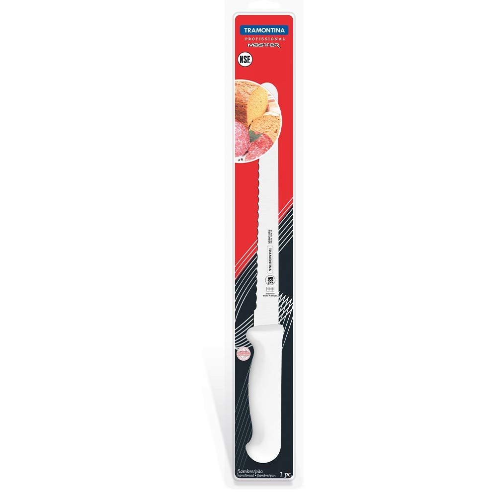 Faca Fiambres Inox 10 Profissional, Tramontina, Profissional 24627180, Branco