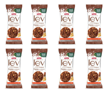 Cookies Lev Cacau Cereais Fibras Marilan 8 Pacotes 40g